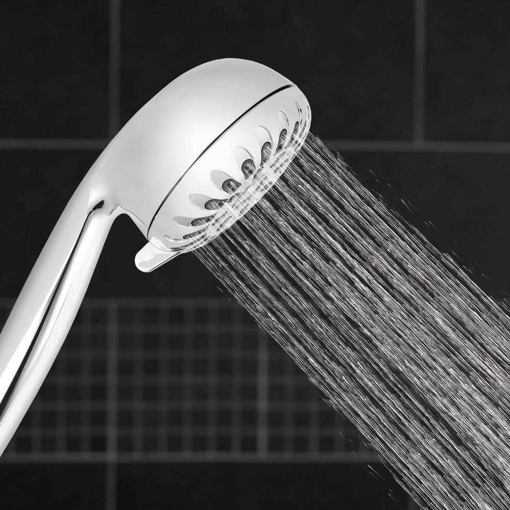 Waterpik Height Select 7-Spray 4 in. 2.5 GPM Wall Bar Handheld Adjustable Shower Head in Chrome - Shop Hardware Tools Online Store