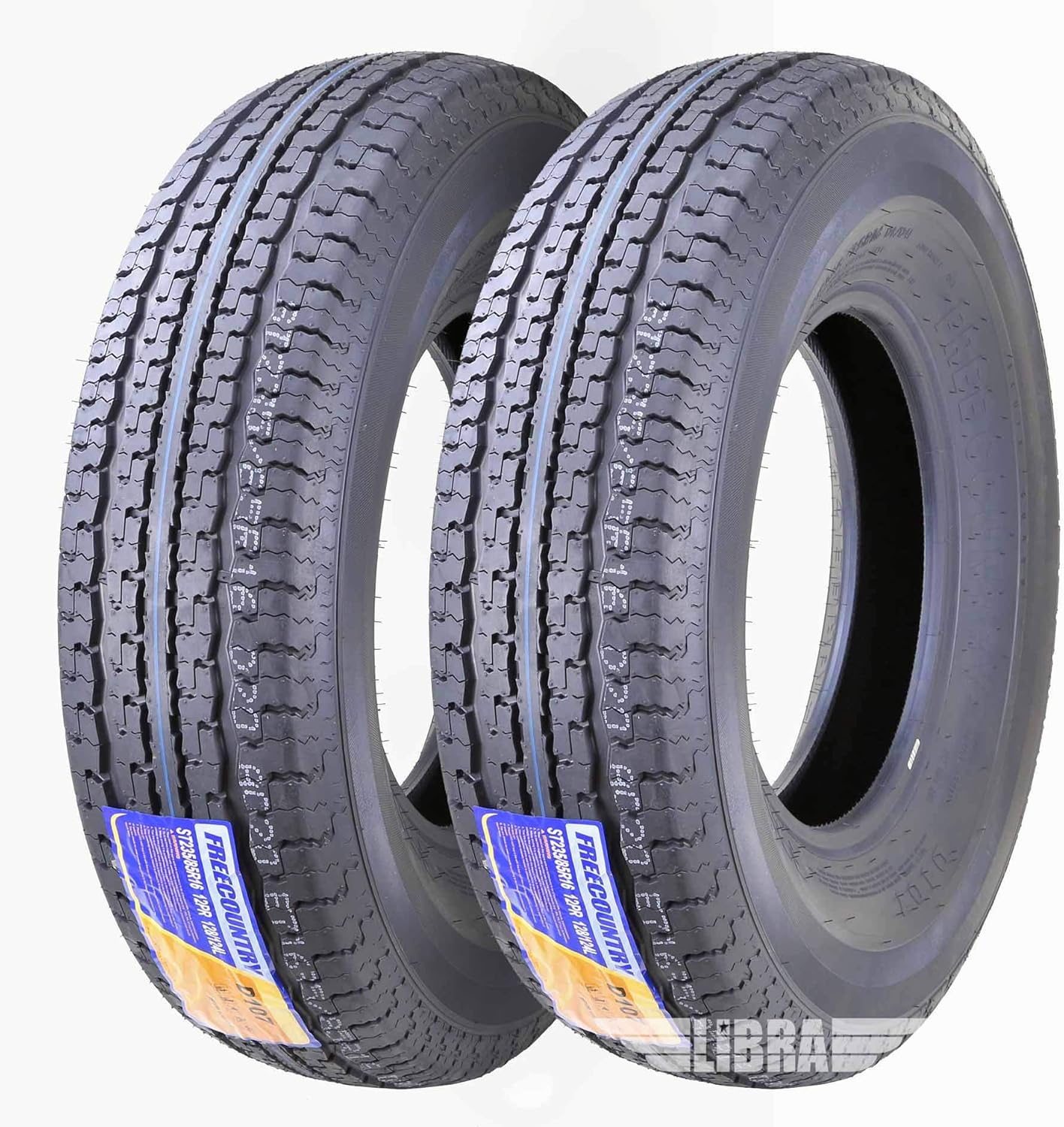 5 Premium Free Country Trailer Tire ST235 85R16 Radial 12PR Load Range F w/Scuff Guard