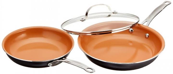 Gotham Steel 10 Piece Nonstick Frying Pan and Cookware Set Graphite