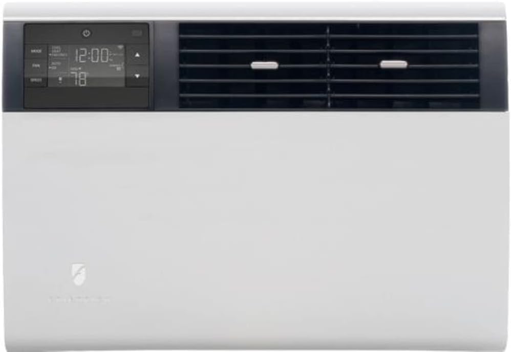 Friedrich KCQ08A10A Kuhl Series Smart Window or Wall Air Conditioner with 8000 Cooling BTU, 350 sq. ft. Cooling Area, 200 CFM, 4 Cooling Speed, Remote Control, Wi-Fi Enabled, in Gray