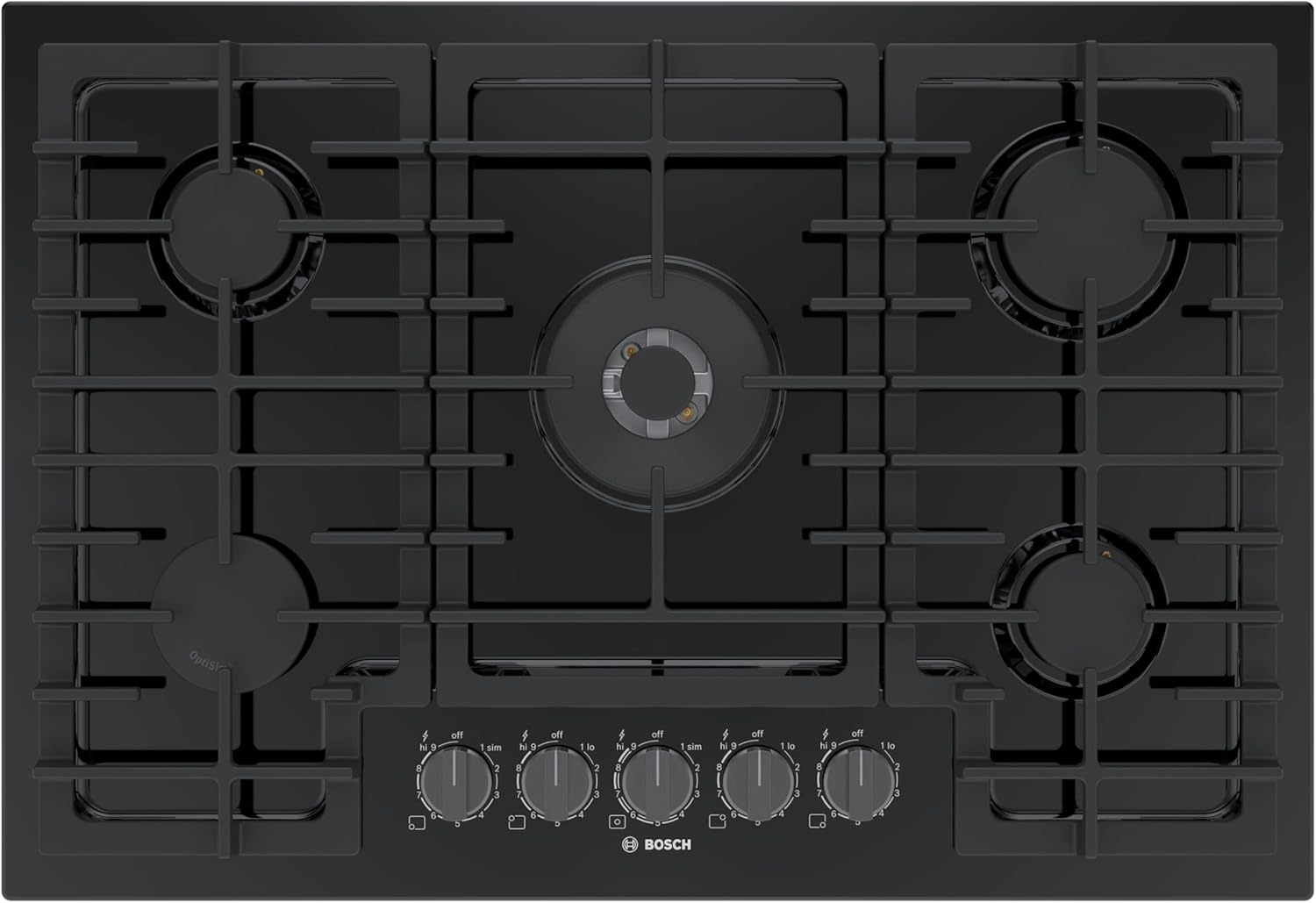 Bosch NGM8048UC Black Stainless Steel Gas Cooktop