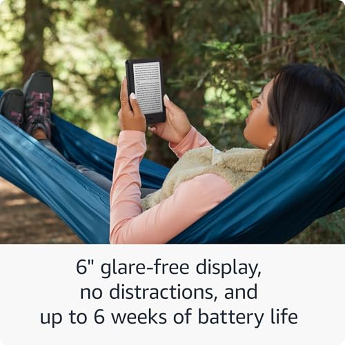Amazon Kindle (16 GB) - Lightest and most compact Kindle, now with faster page turns, and higher contrast ratio, for an enhanced reading experience - Matcha