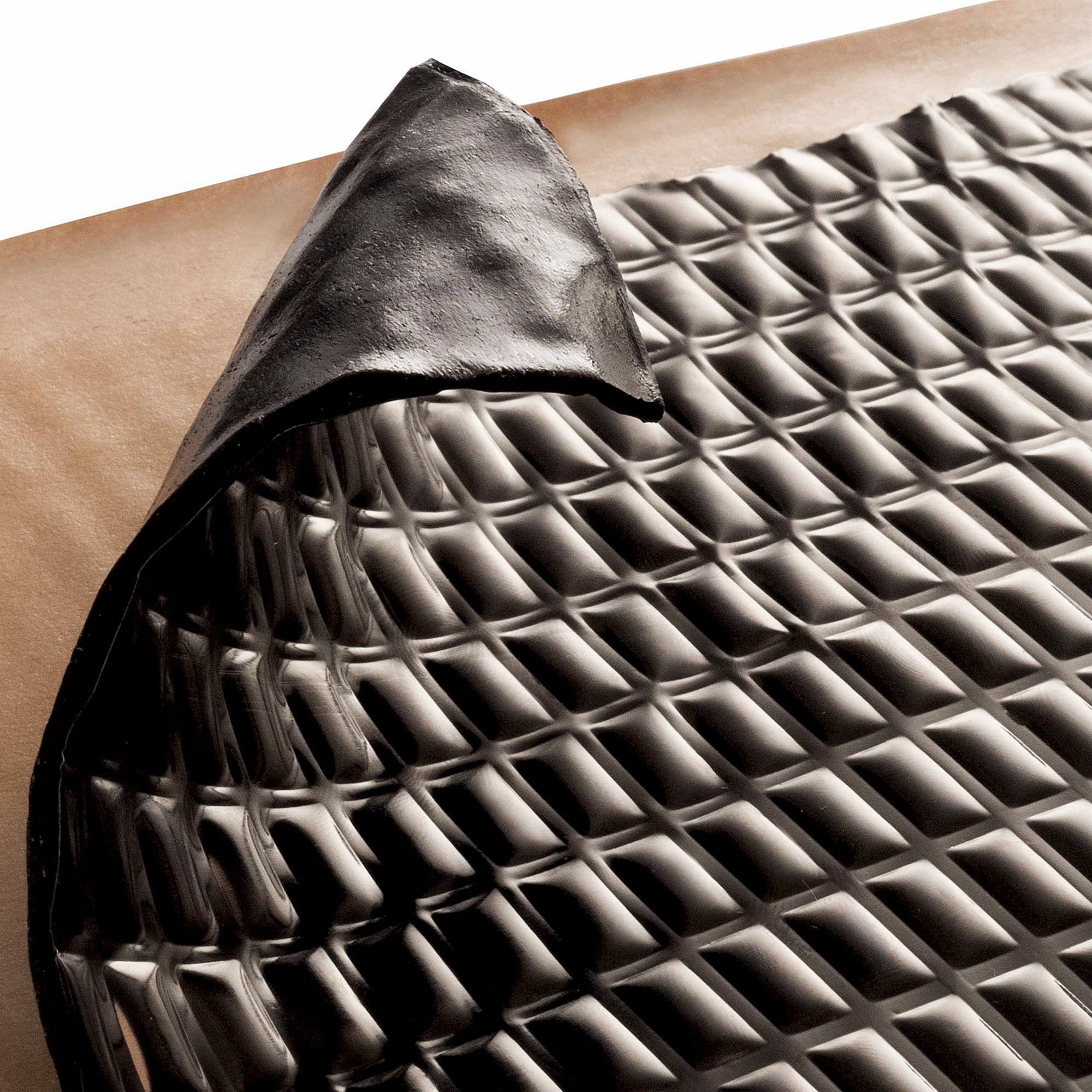 Siless Black 50 Mil 52 sqft Sound Deadening Mat - Sound Deadener Mat - Car Sound Dampening Material - Sound Dampener - Sound Dea