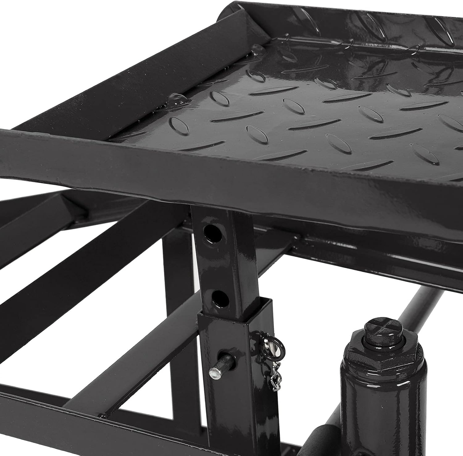 TYFYB 2 Pack Black 10000lbs Capacity Low Profile Car Lift Service Ramps Truck Trailer Garage Automotive Hydraulic Lift Repair Frame Lift Height Hydraulic Vehicle Ramps, CY0665