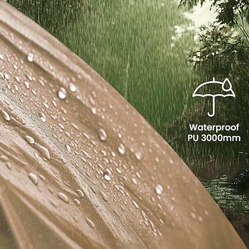 Inflatable Tents for Camping, Blow Up Tent with Hand Pump, Easy Setup Inflatable Hot Tent with Stove Jack, Waterproof Oxford Air Glamping Tents for Camping Adult 4-6 Person
