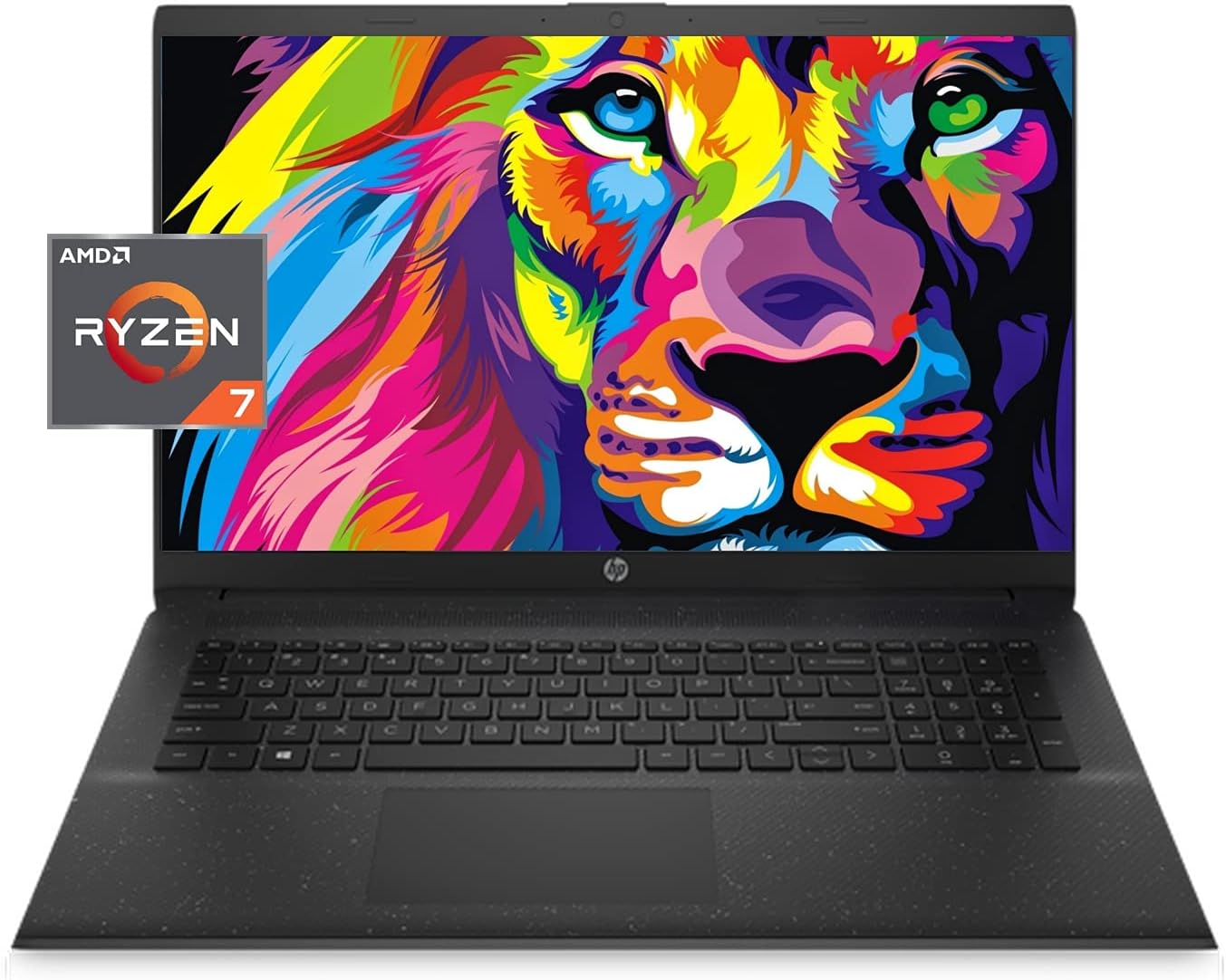 2022 HP Newest 17 Laptop Notebook, 17.3" Full HD Anti-Glare Display, AMD Ryzen 7 5700U Processor, 16GB RAM, 1TB PCIe SSD + 1TB HDD, Webcam, Wi-Fi 6, Bluetooth, HDMI, Windows 11 Home, Black