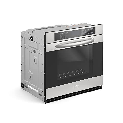 KoolMore Electric Wall Oven with Quiet, Rapid Convection Cooking, Stainless-Steel Unit, Self-Cleaning