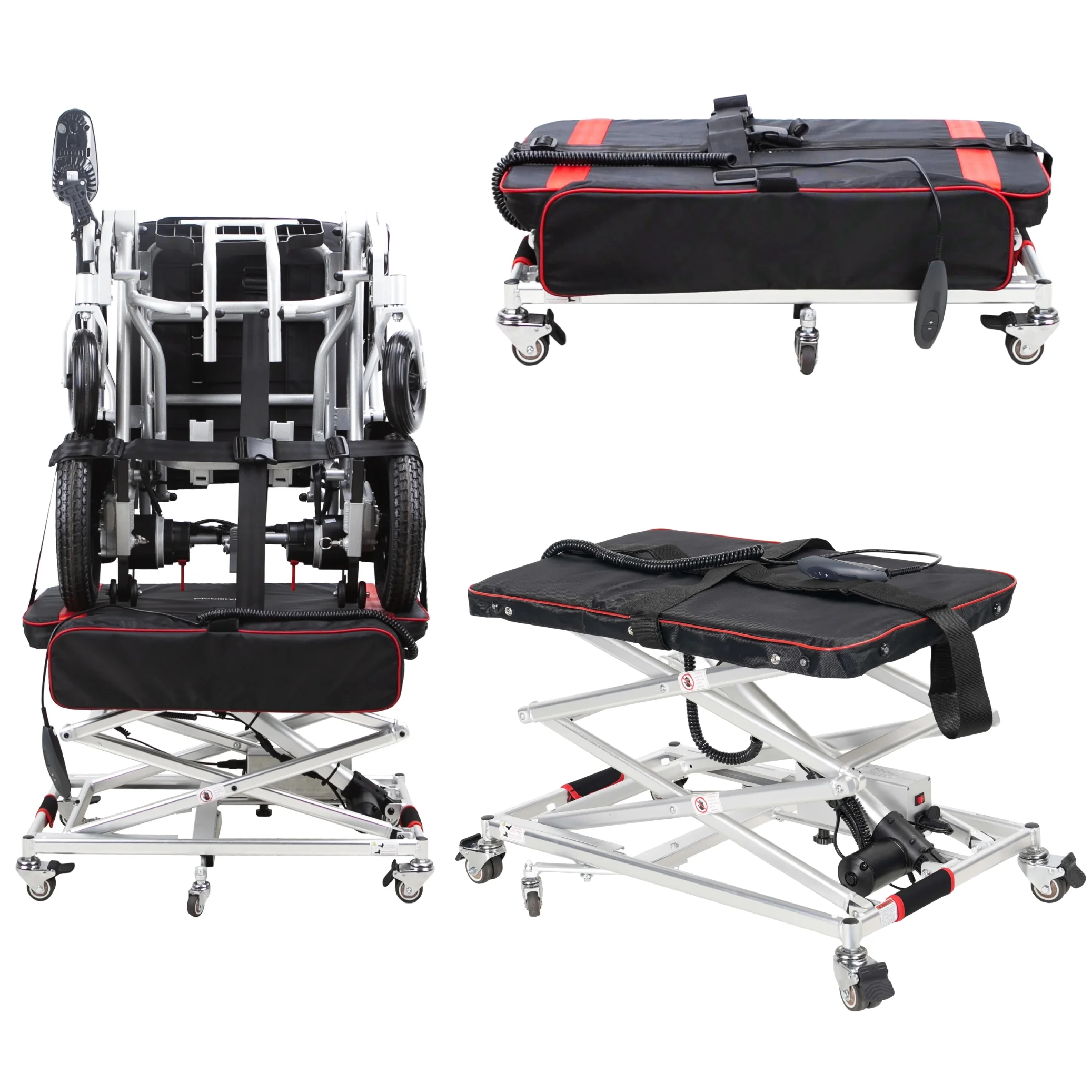 Alton Portable Lift for Electric Wheelchairs, Lightweight 25lbs & Foldable Power Chair Lift, Loads 110lbs - Curated Treasures Market