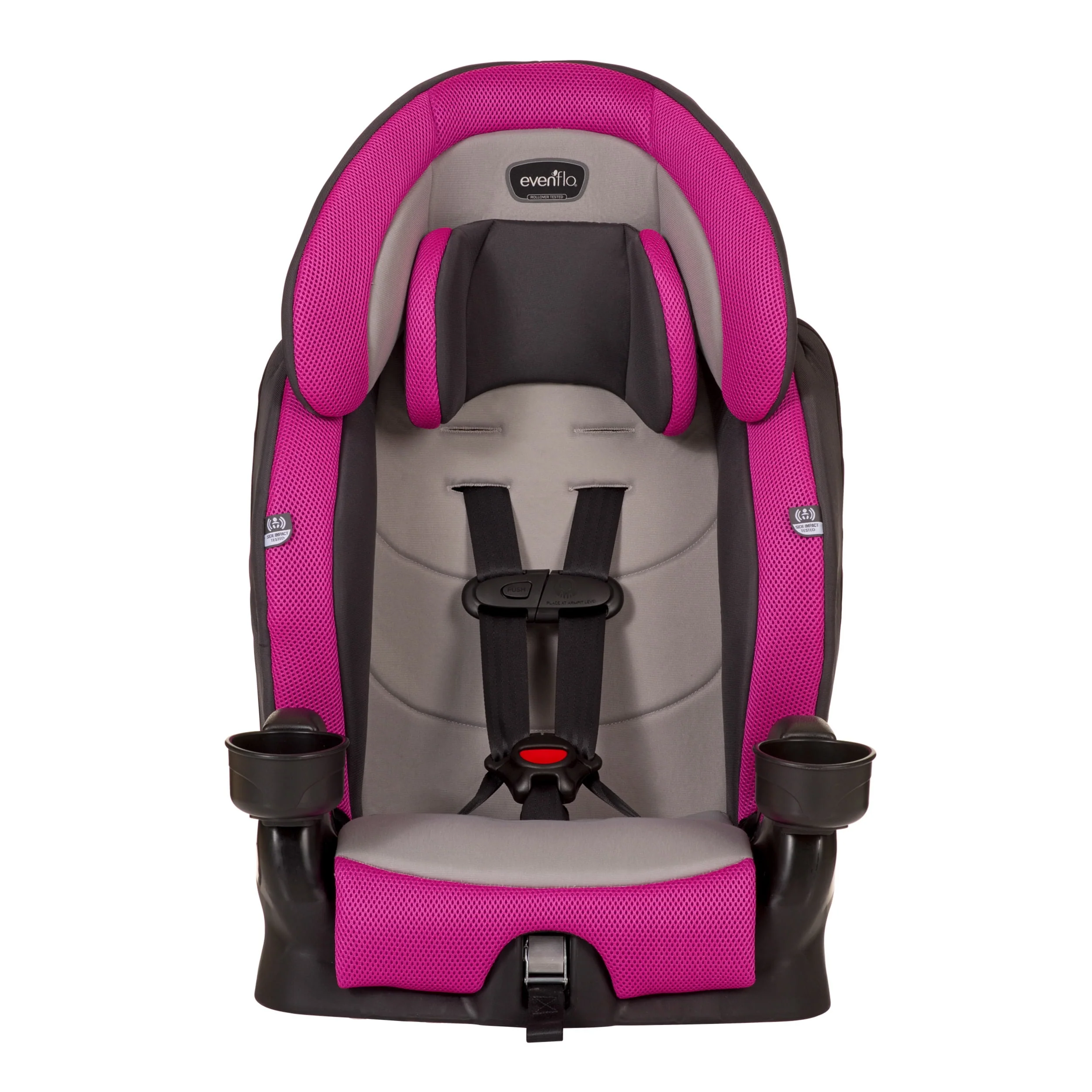 Evenflo Chase Plus 2-in-1 Booster Car Seat (Geneva Pink)