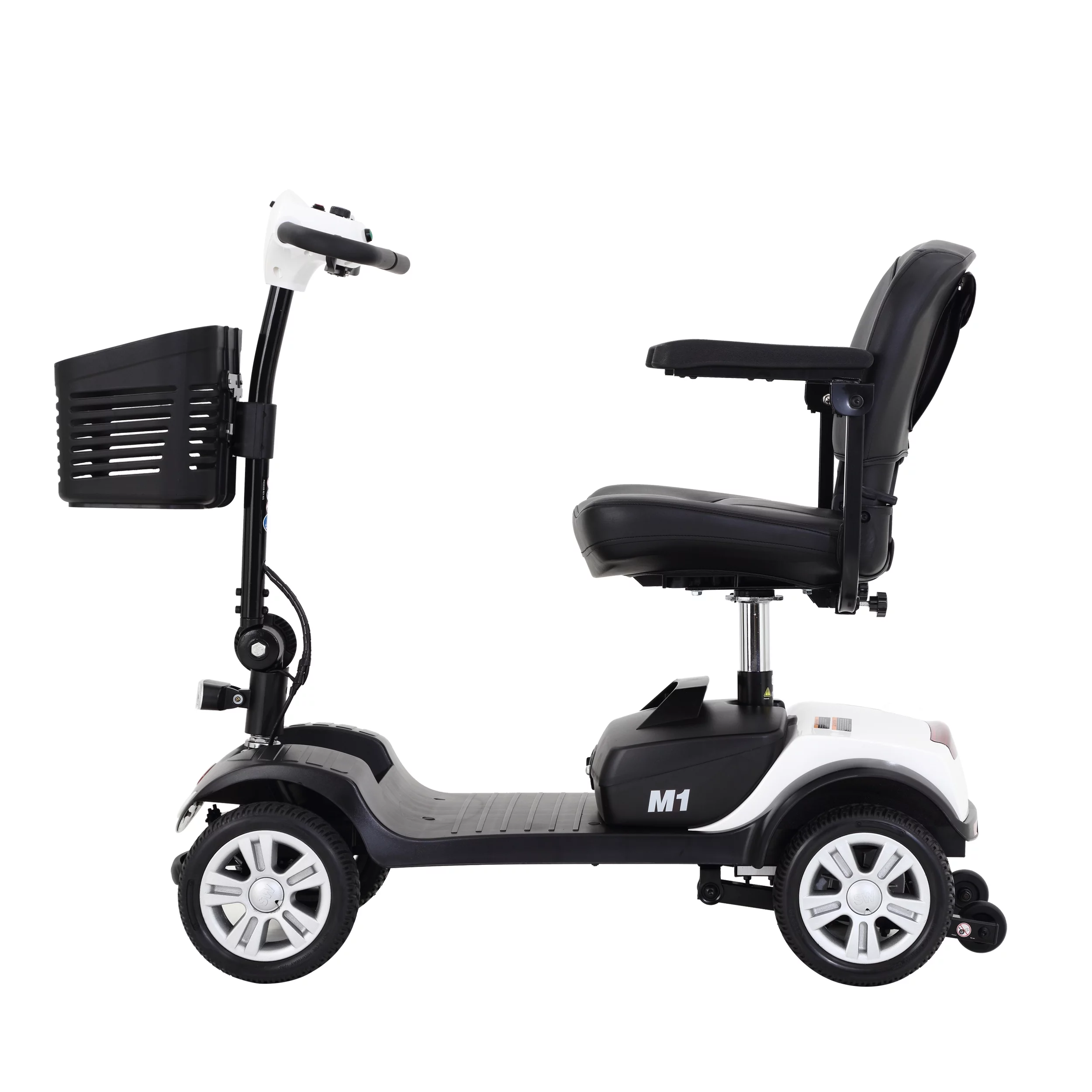 Travel Mobility Scooter, Heavy Duty Electric Scooters with 4 Anti-Tip Wheels, Compact Lightweight Mobility Scooters for Senior Adults Elderly, Foldable Mobility Scooter, Holds 300lbs, Purple