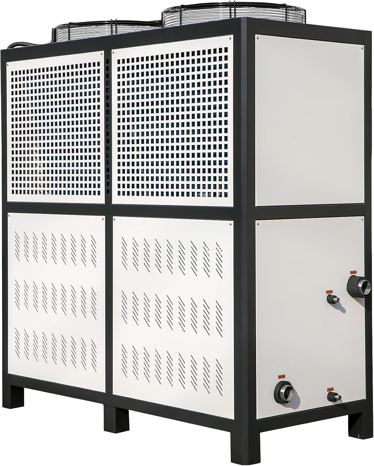 VEVOR Water Chiller 15Ton, Capacity Industrial Chiller 15Hp, Air-Cooled Water Chiller, Finned Condenser, with Micro-Computer Control, Stainless Steel Water Tank Chiller Machine for Cooling Water