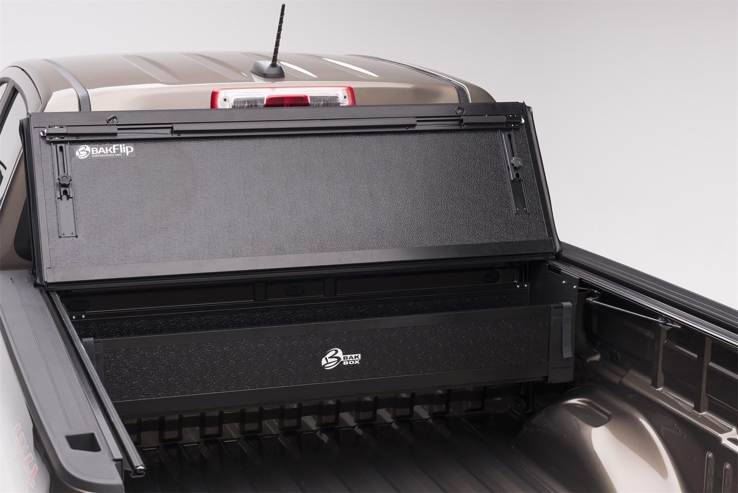BAK BAKBox 2 Fold-Away Utility Box | 92120 | Fits 2014 - 2022 Chevy/GMC Silverado/Sierra (w/o CarbonPro Bed) 1500, 2015-21 2500/3500HD All Beds , Black