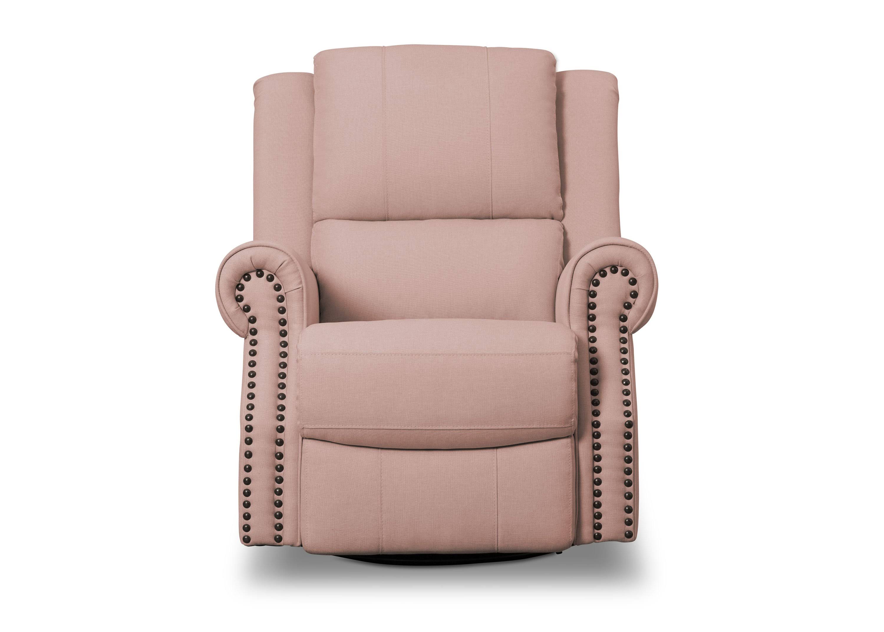 Delta Children Dylan Nursery Recliner Glider Swivel Chair - Charcoal