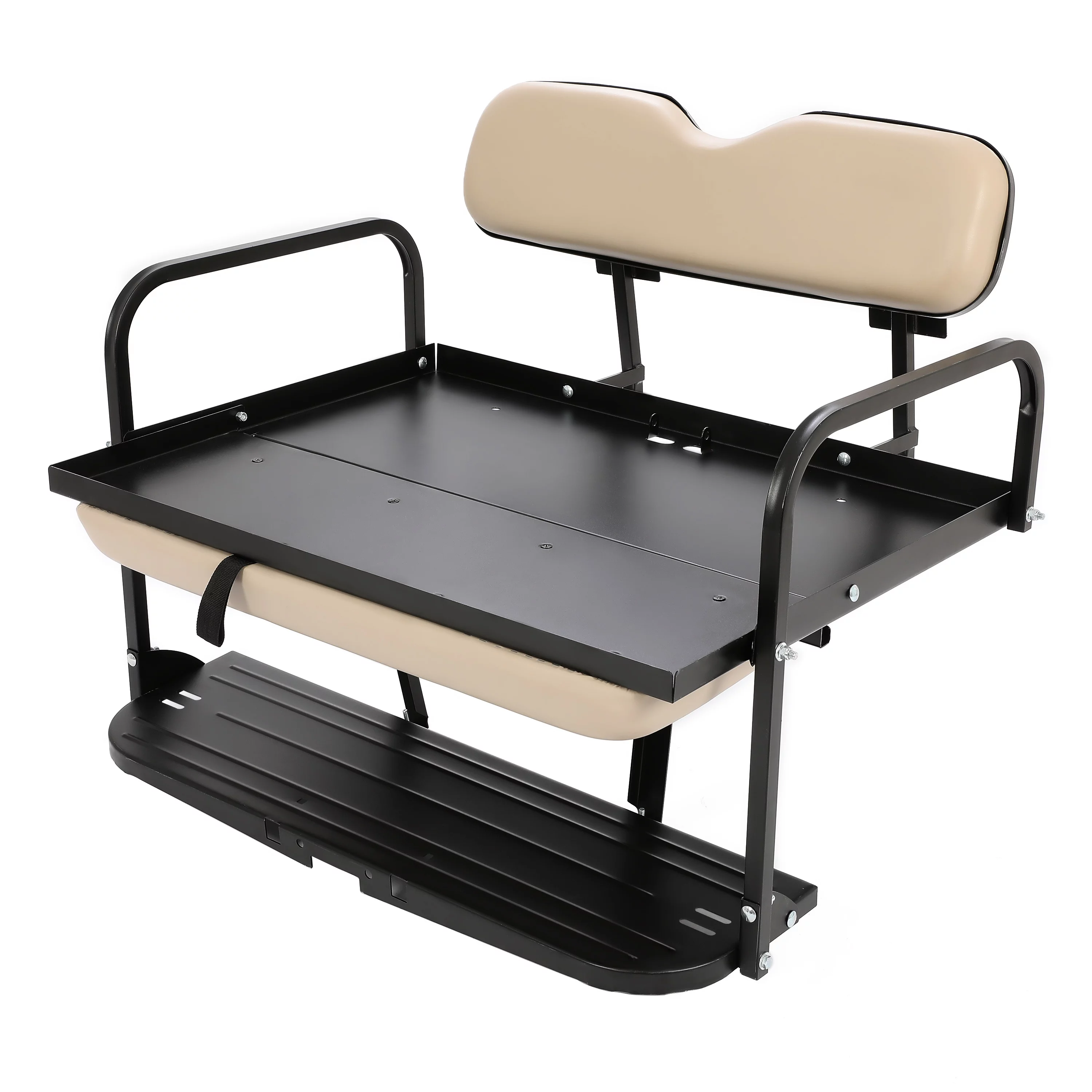 HECASA Rear Back Seat Kit for EZGO Marathon Pre-1994 Golf Cart Tan Flip Folding