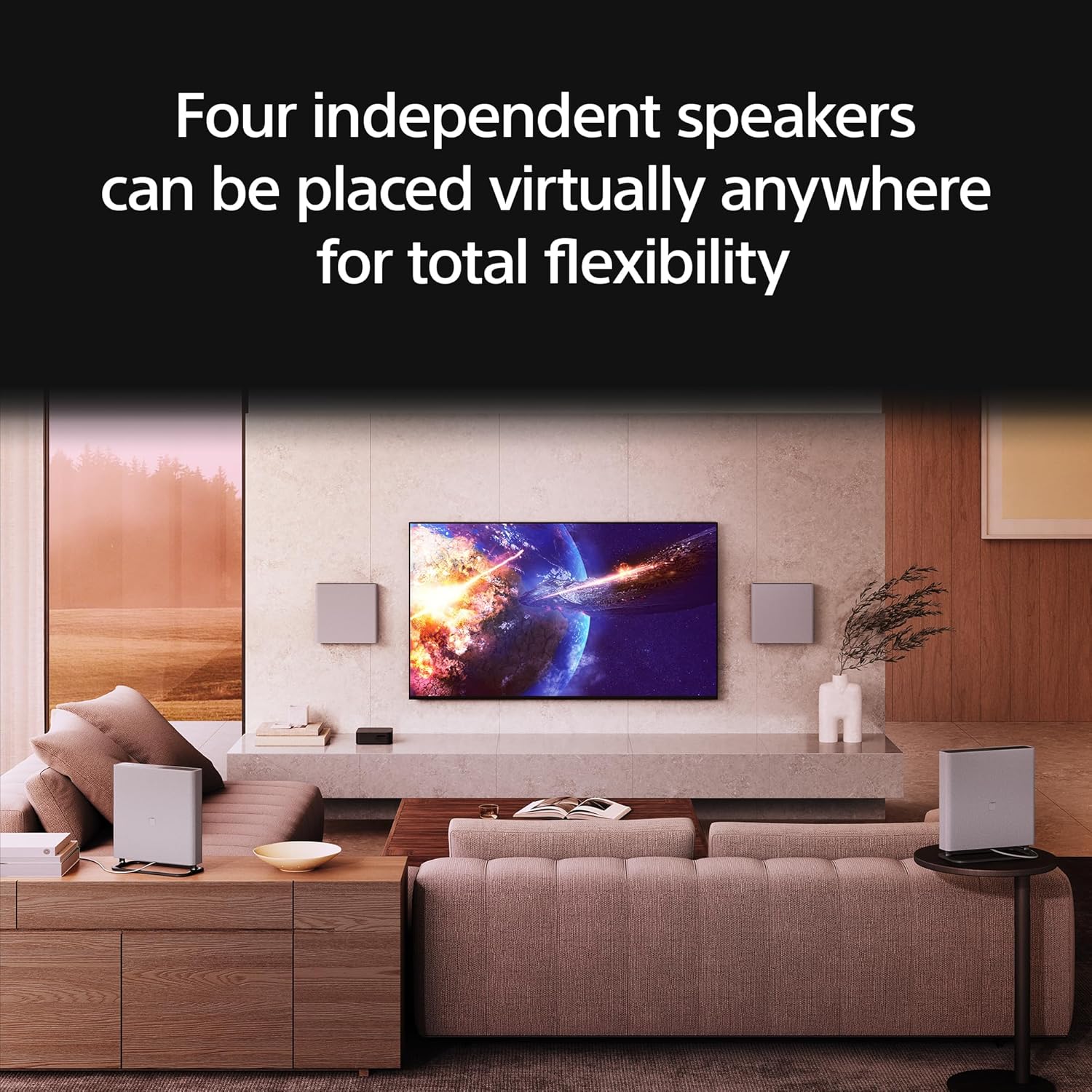 Sony BRAVIA Theater Quad: 16 Total Speakers Home Theater Surround Sound System with 4 Wireless Speakers, Support for Dolby Atmos/DTS:X and 360 Spatial Sound Mapping (HT-A9M2)
