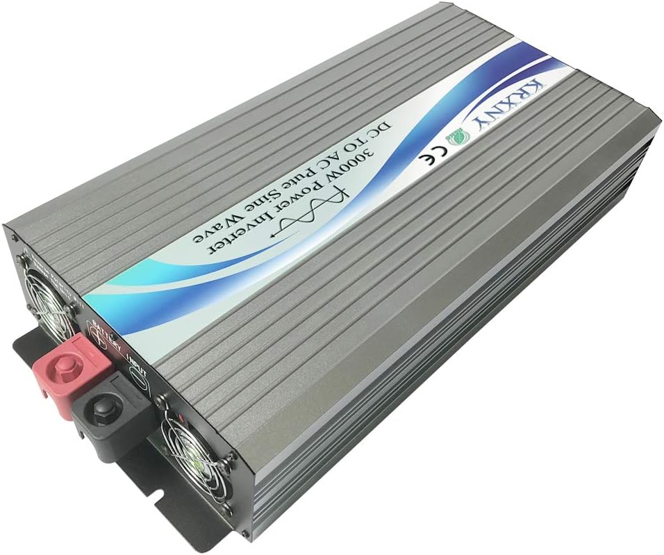 3000W Off Grid Pure Sine Wave Power Inverter 48V DC to 110V 120V AC 60HZ with LCD Display