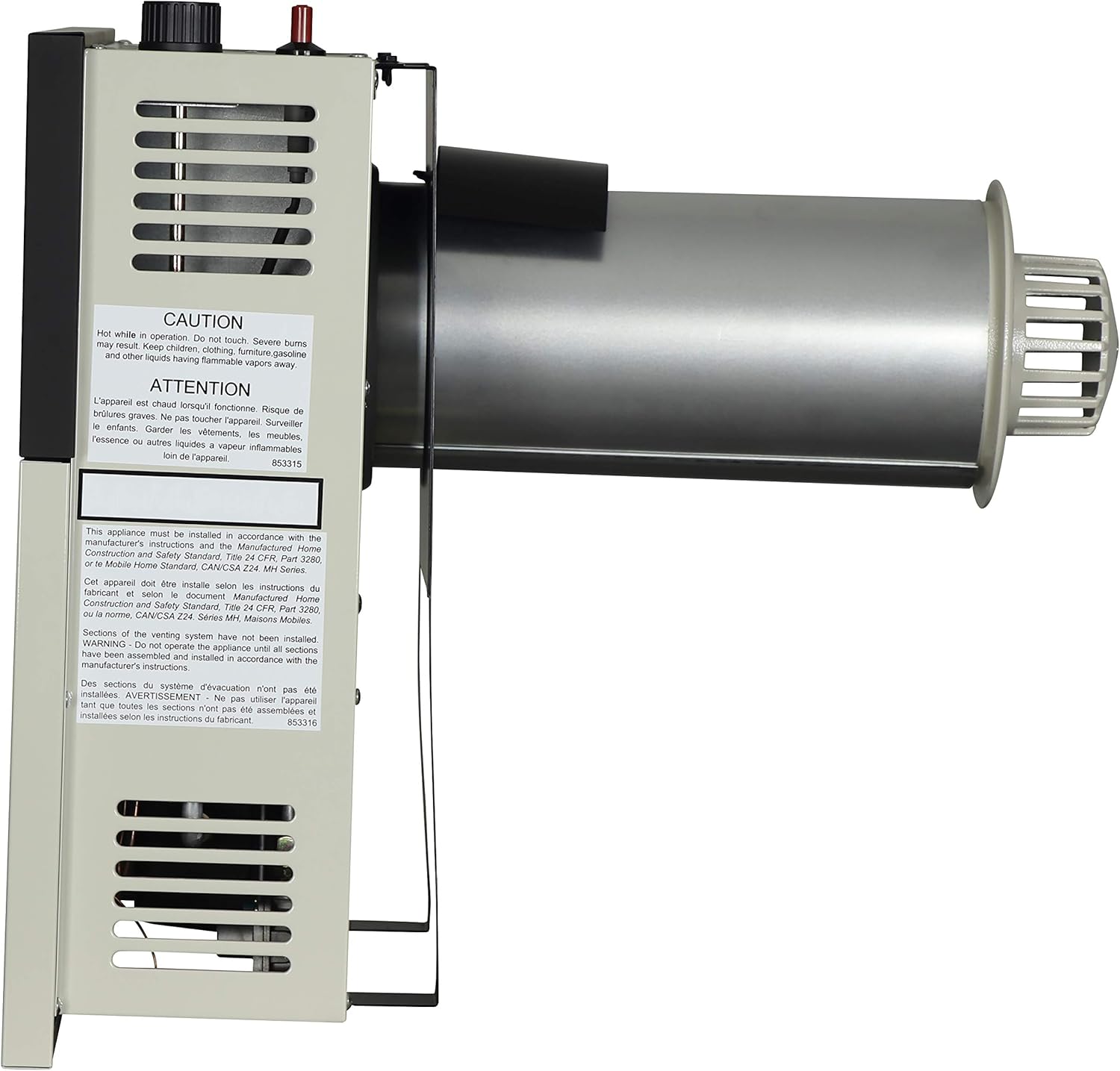 Ashley Hearth DVAG11N 11,000 BTU Direct Vent Natural Gas Heater, Cream