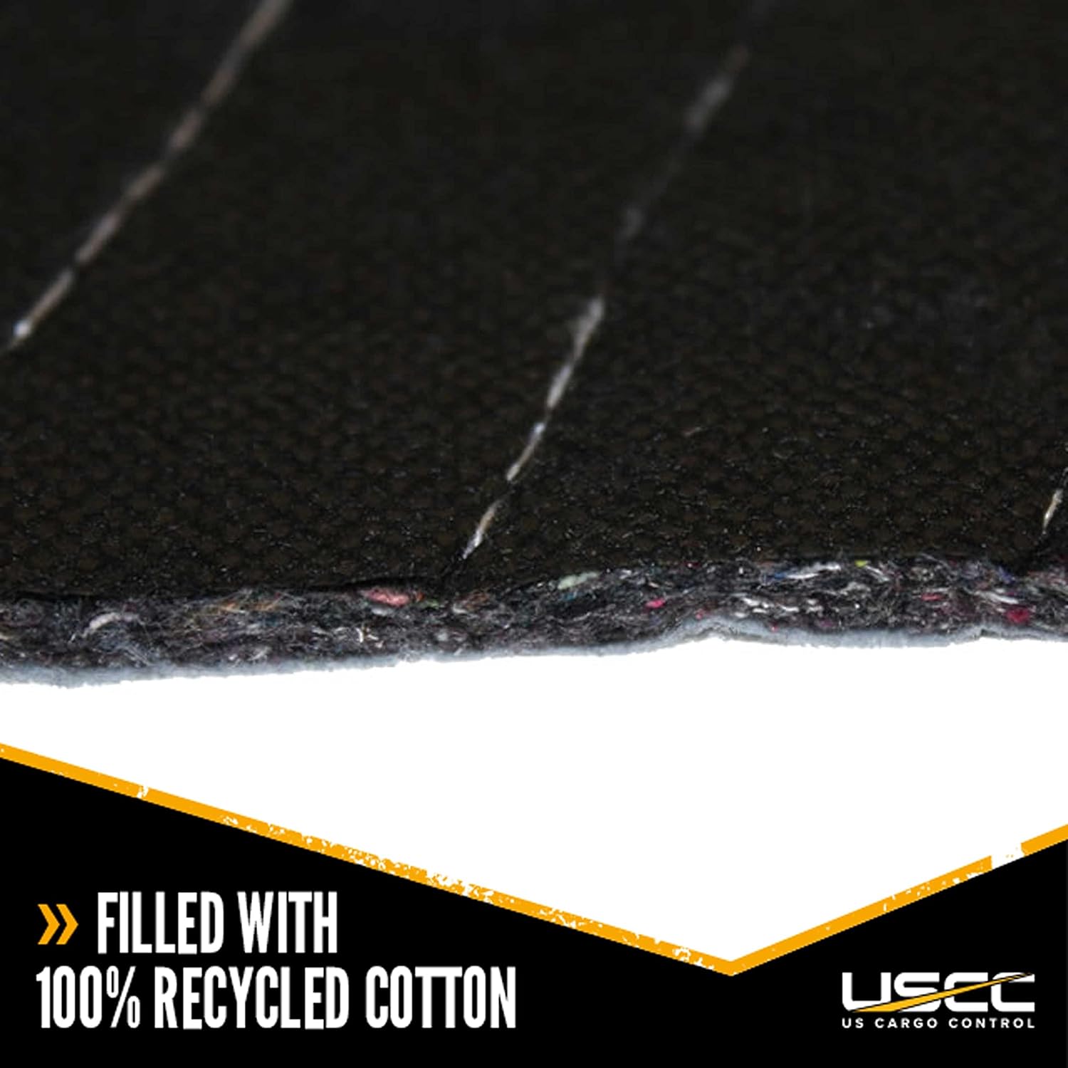 US Cargo Control Econo Deluxe Moving Blankets - 80 Inches Long By 72 Inches Wide - Black/Gray Polyester Material - Durable Protection During A Move Or While In Storage - 4 Pack