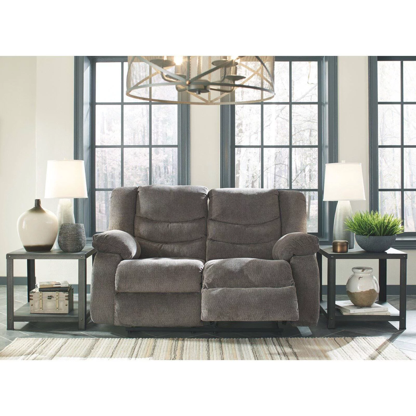 Signature Design by Ashley Tulen Reclining Loveseat in Mocha