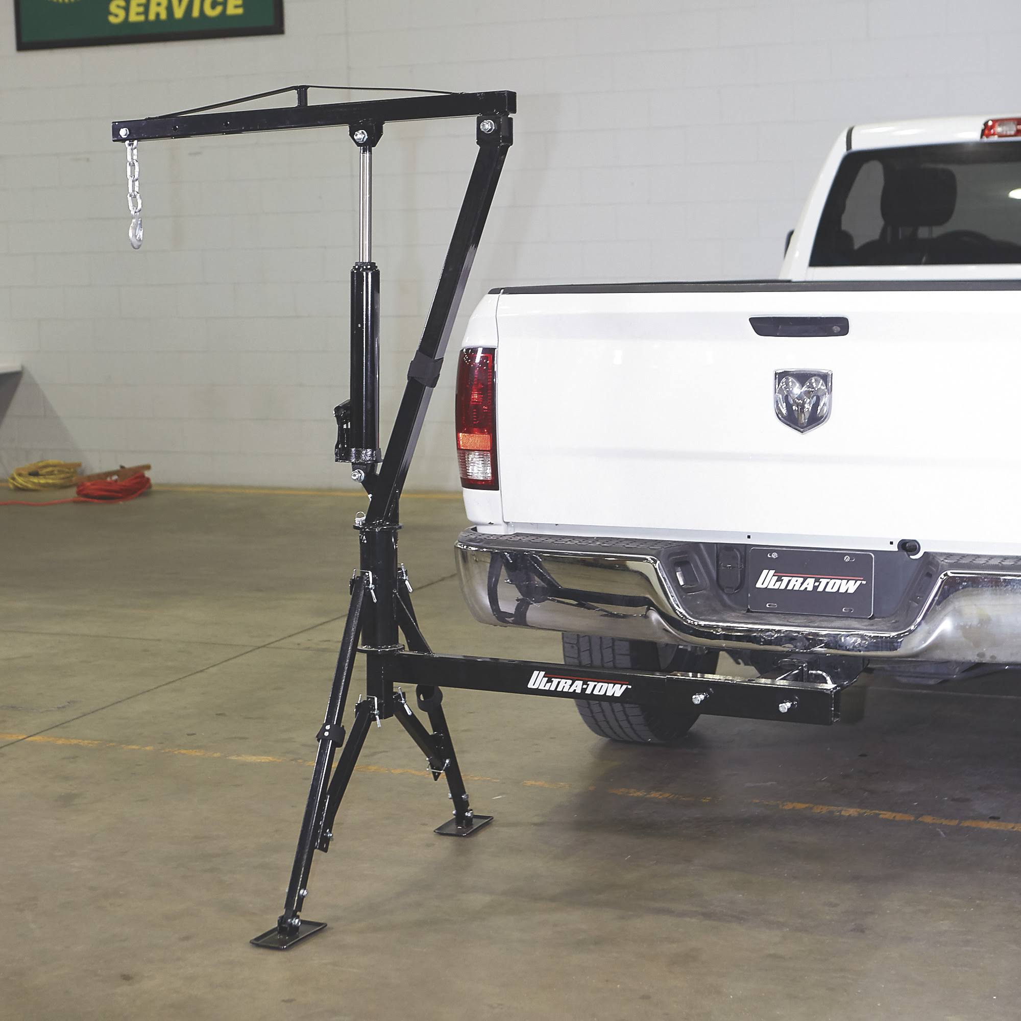 Ultra-Tow Hydraulic Hitch-Mount Truck Crane - 1000-Lb. Capacity