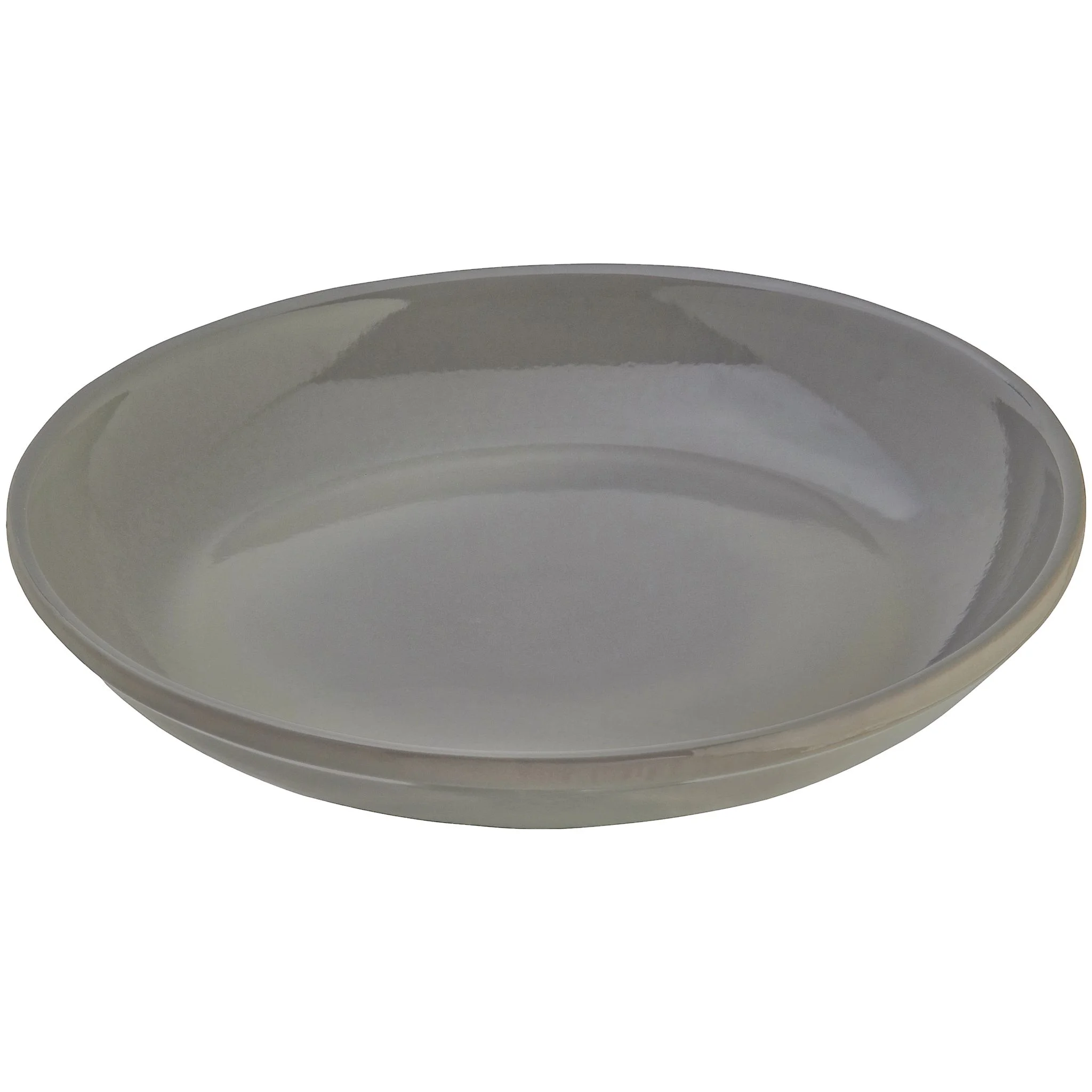 Ohio Stoneware Clay Bird Bath with Locking Top, Gray