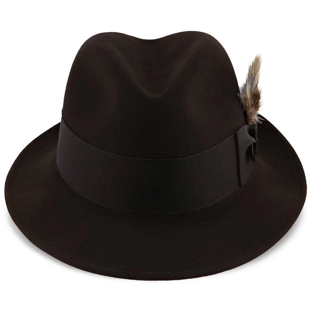 Stetson Saxon Fur Felt Fedora Hat: Size: 7 Caribou