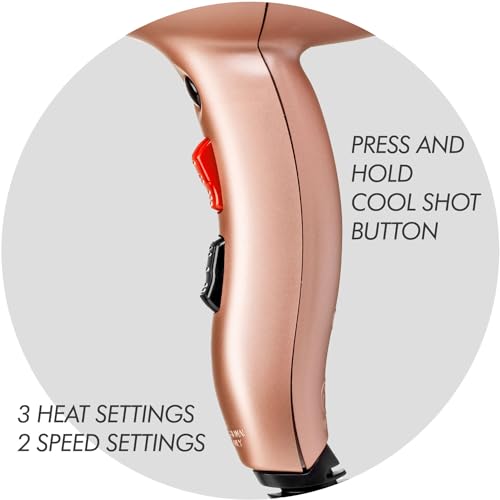 Sam Villa Lightweight & Quiet Ionic Professional Hair Dryer With Variable Speed & Temperature