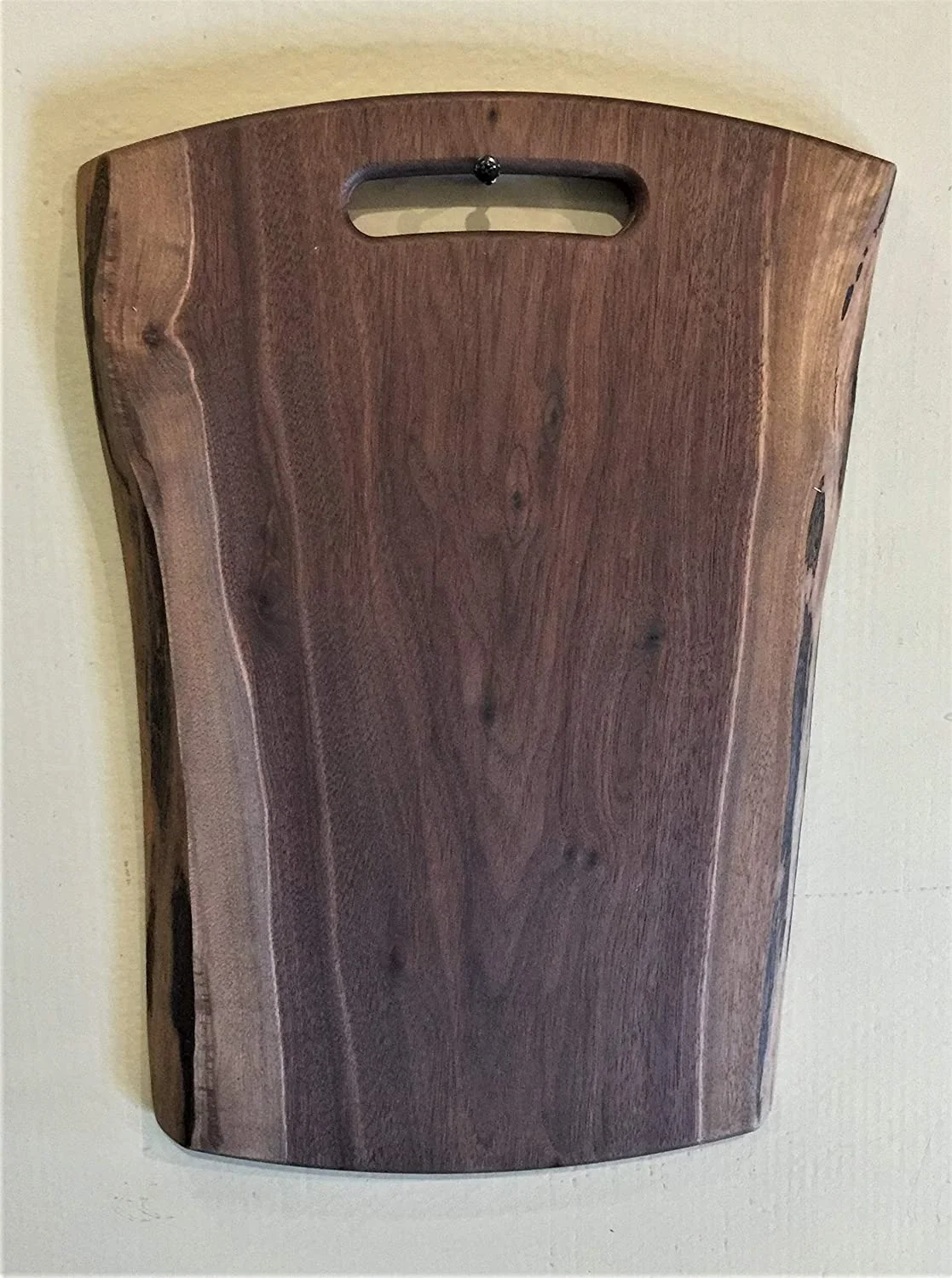 RUNFAYBIU Black Walnut Gorgeous  Unique   Double Live-Edge Wood Charcuterie/Appetizer/Dessert/Grazing/Cheese/Cutting Board 20" x 12.5".