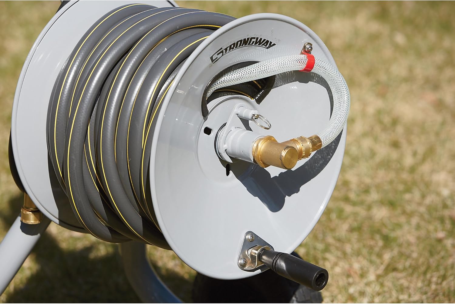 Strongway Garden Hose Reel Cart - Holds 5/8in. x 150ft. Hose