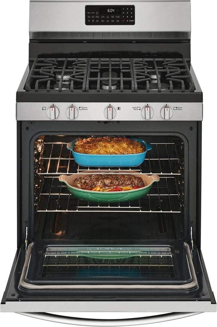 Frigidaire Gallery GCRG3060AF 5 Cu.Ft. Stainless Free-Standing Gas Range with Air Fry