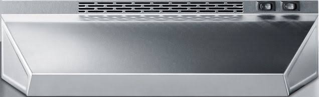 Summit 20x22 Stainless Steel Under Cabinet Convertible Range Hood-H1620PTCRDSS