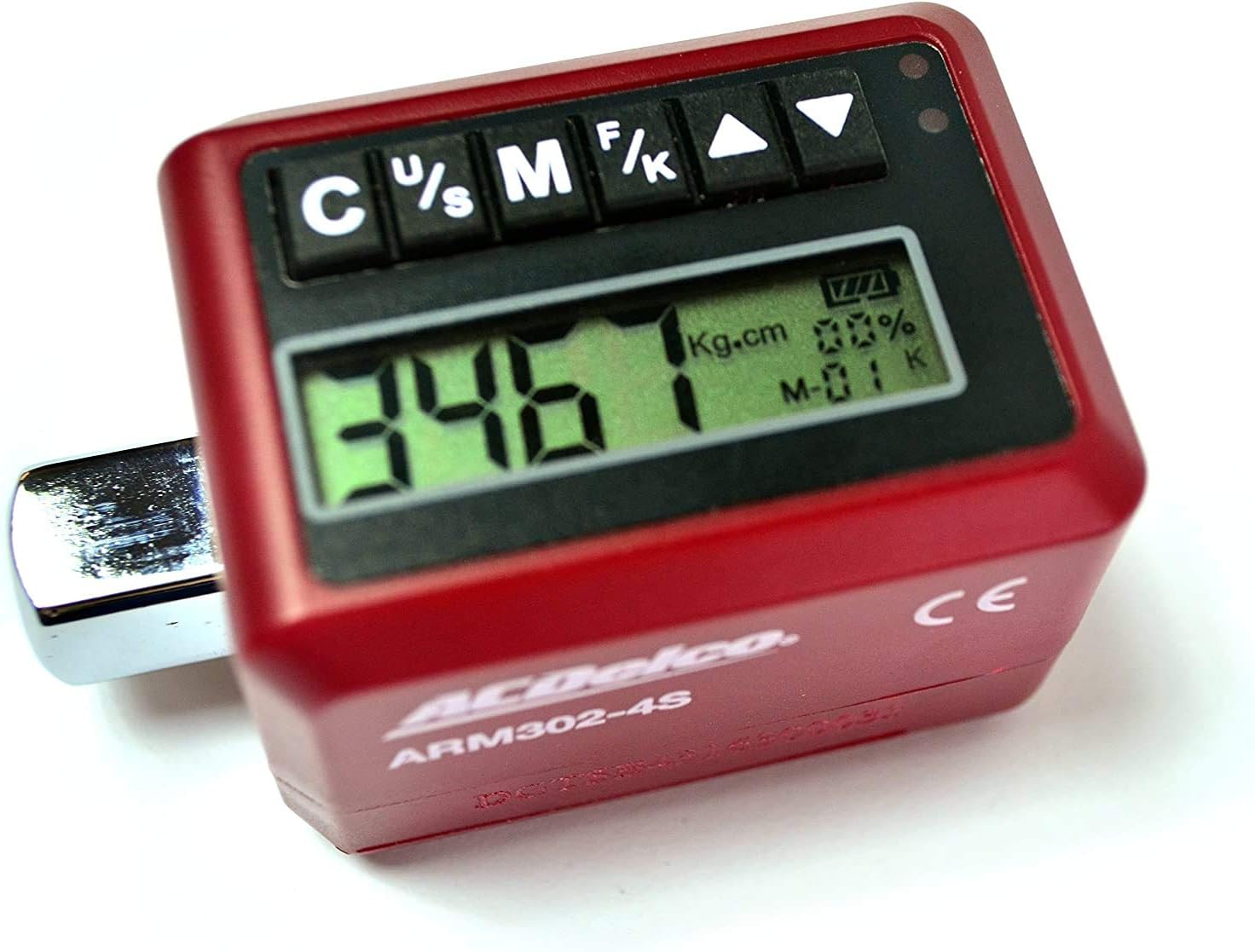 ACDelco Tools ARM302-4S 1/2” (12.5 to 250.7 ft-lbs.) Heavy Duty Digital Torque Adapter with Buzzer and LED Flash Notification – ISO 6789 Standards with Certificate of Calibration