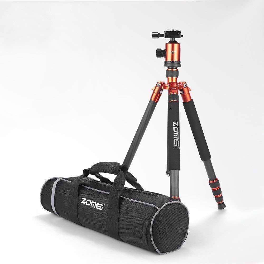 Zomei Light Weight Portable Carbon Fiber Travel Complete Tripod Come with Ball Head Carry Case for Digital/Camcorder/DSLR/SLR/Vi