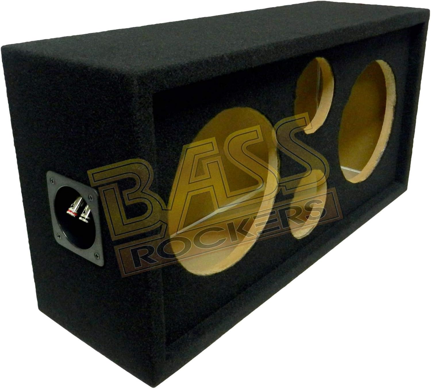 Bass Rockers 2x2 Speaker Pod 10"/4" Enclosure Box w/Spring Terminal (Carpet Finish)