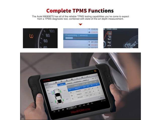Autel MaxiCOM MK808TS TPMS Tool OBD2 Car Diagnostic Scanner with Full TPMS Service and Multiple Reset Services