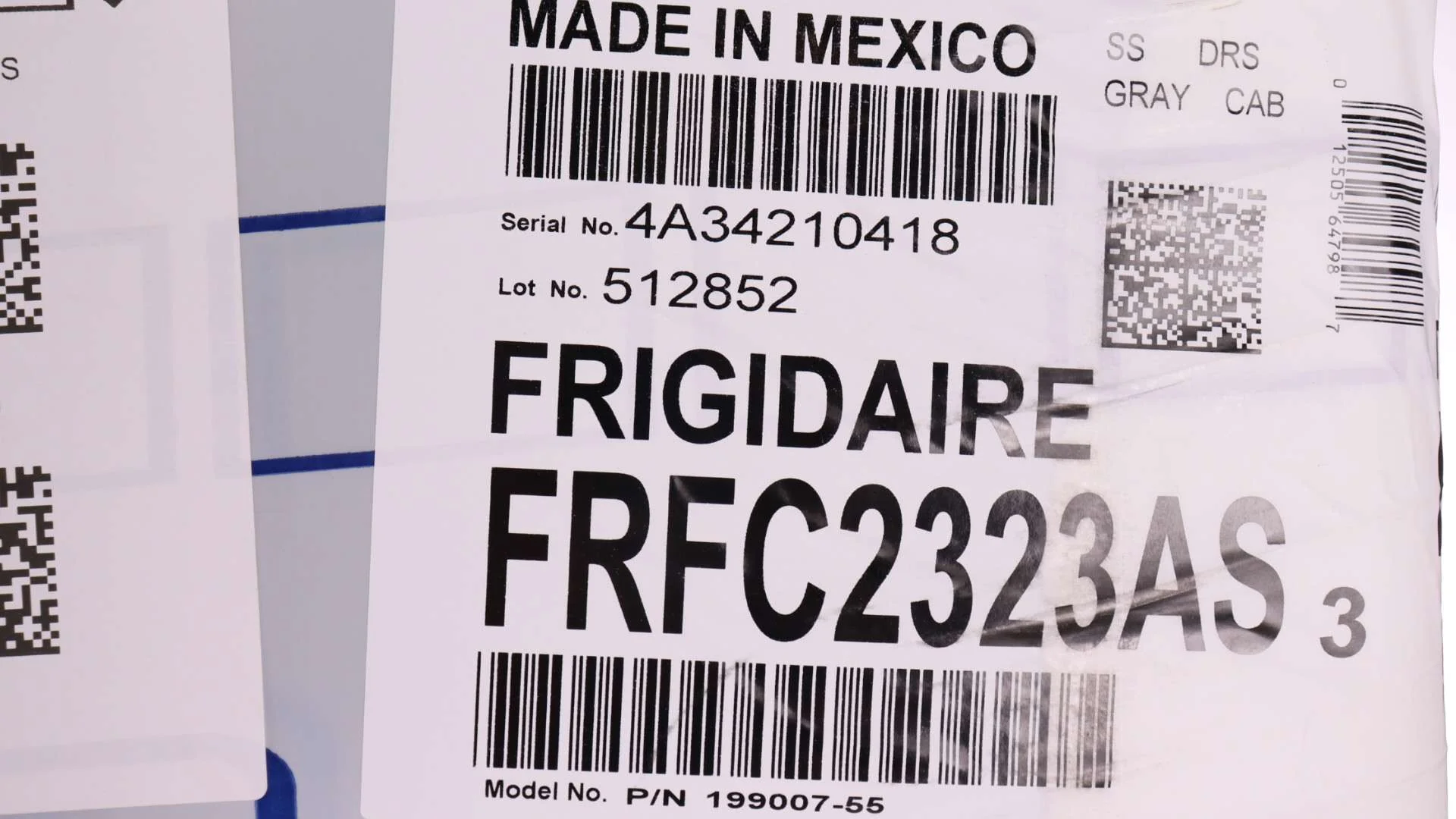 FRIGIDAIRE 36 IN. 22.6 CU FT. STAINLESS STEEL COUNTER-DEPTH FRENCH DOOR REFRIGERATOR - FRFC2323AS