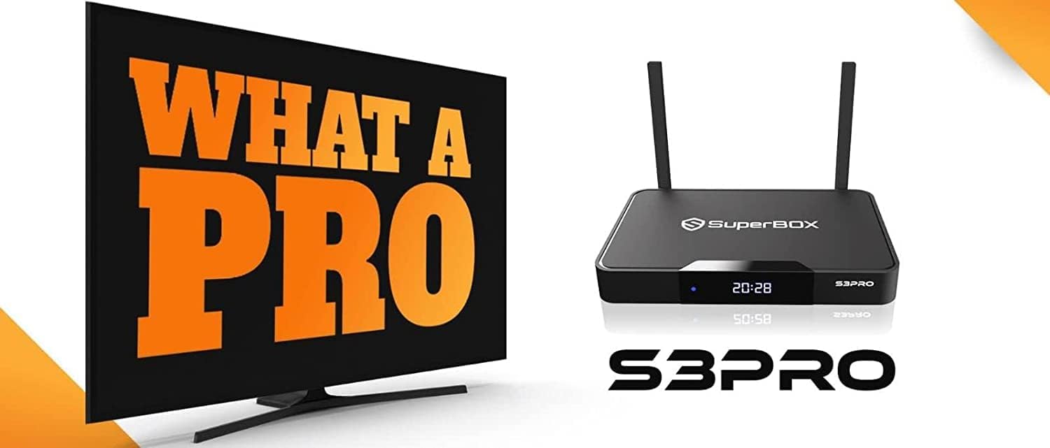 2022 Newest SuperBOX S3 Pro with New Voice Activated Remote and Powerful 2GB RAM+32GB