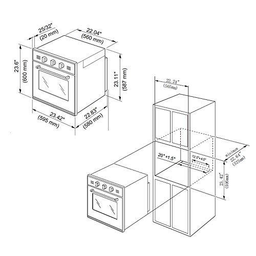 Single Gas Wall Oven Bake Broil Rotisserie Functions with Mechanical Controls-Built-in Timer-Convection Fan in Stainless Steel