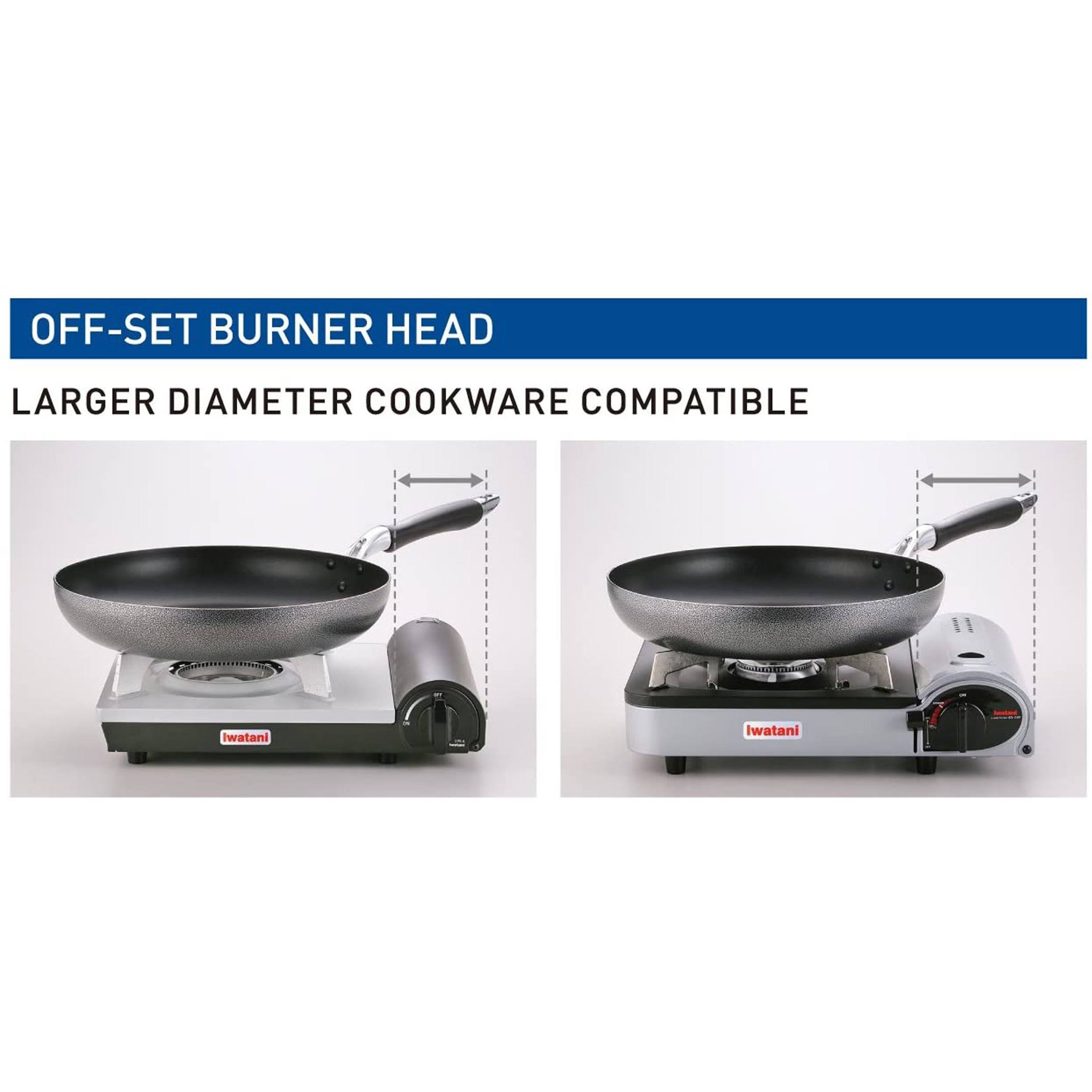 Iwatani EPR-A Cassette Feu-EcoPremium Portable Butane Stove Cooktop, Black
