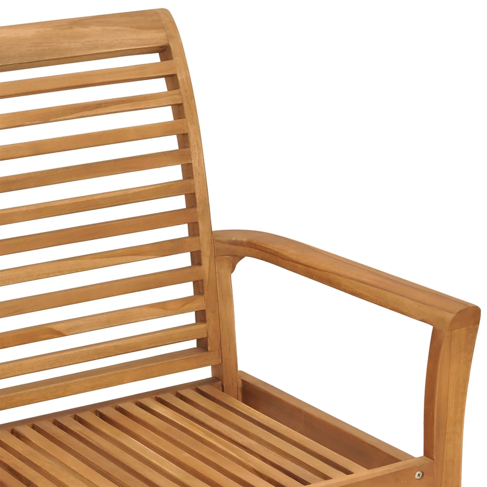 moobody Garden Bench with Teak Wood Patio Porch Chair Wooden Outdoor Bench for Backyard, Balcony, Park, Lawn Furniture 44.1 x 21.7 x 37 Inches (W x D x H)