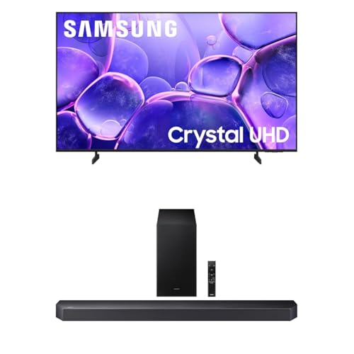 Samsung 43-Inch Class Crystal UHD U8000F 4K Smart TV (2025 Model) Endless Free Content, Crystal Processor 4K, MetalStream Design, Knox Security, Alexa Built-in