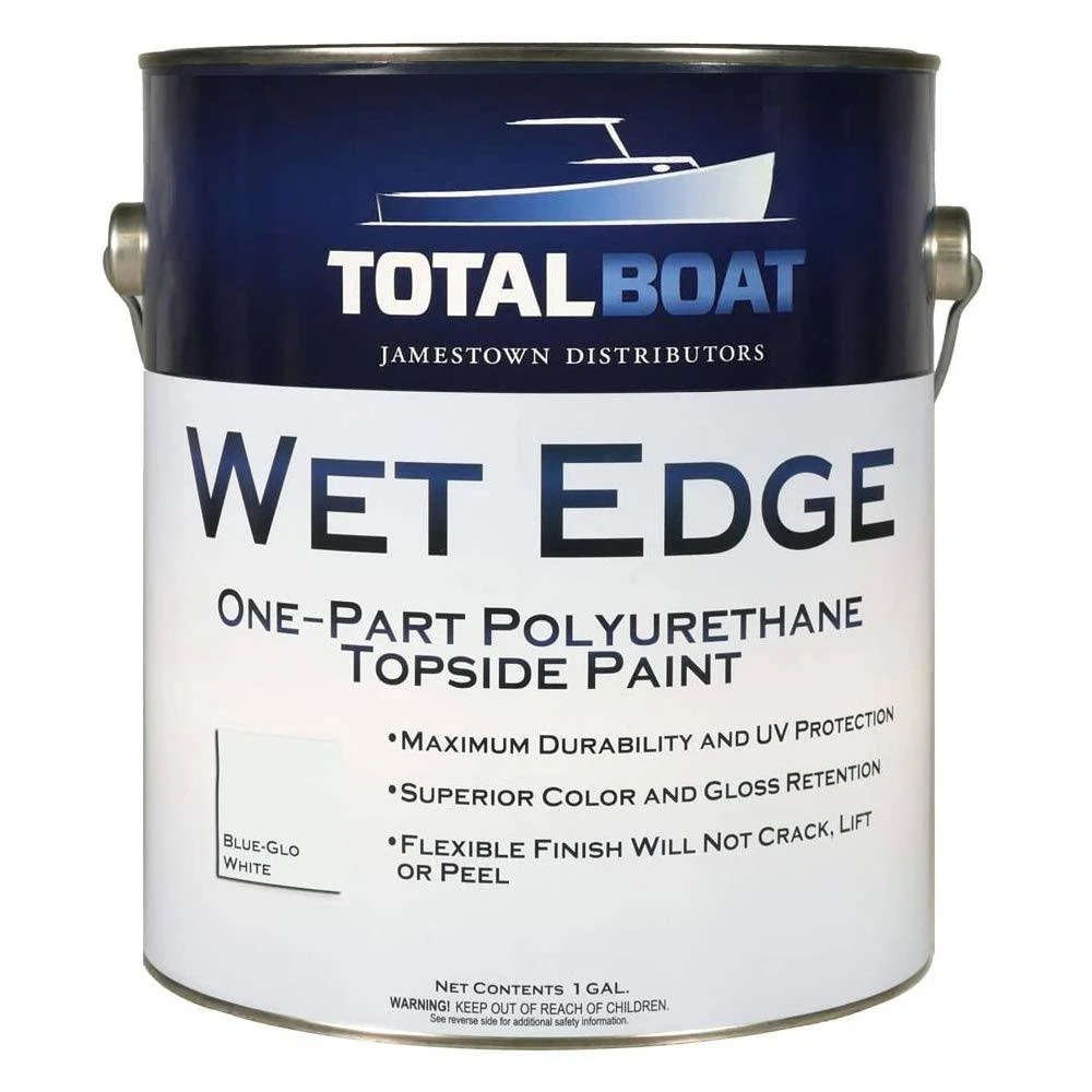 TotalBoat Wet Edge Marine Topside Paint Blue Glo Gallon