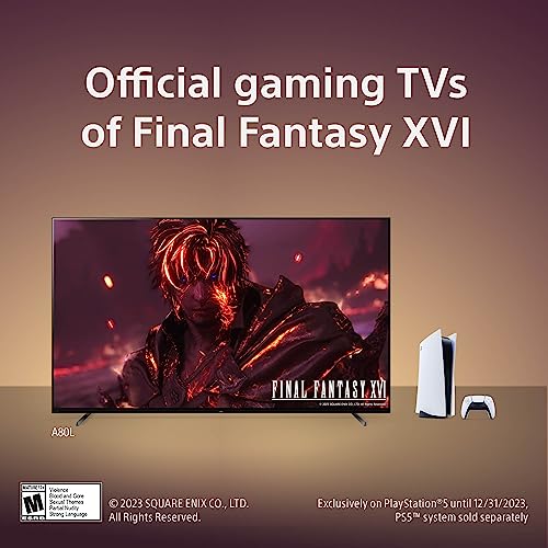 Sony OLED BRAVIA XR A80L Series 4K Ultra HD TV: Smart Google TV with Dolby Vision HDR and Exclusive Gaming Features for The Playstation® 5 XR77A80L- 2023 Model