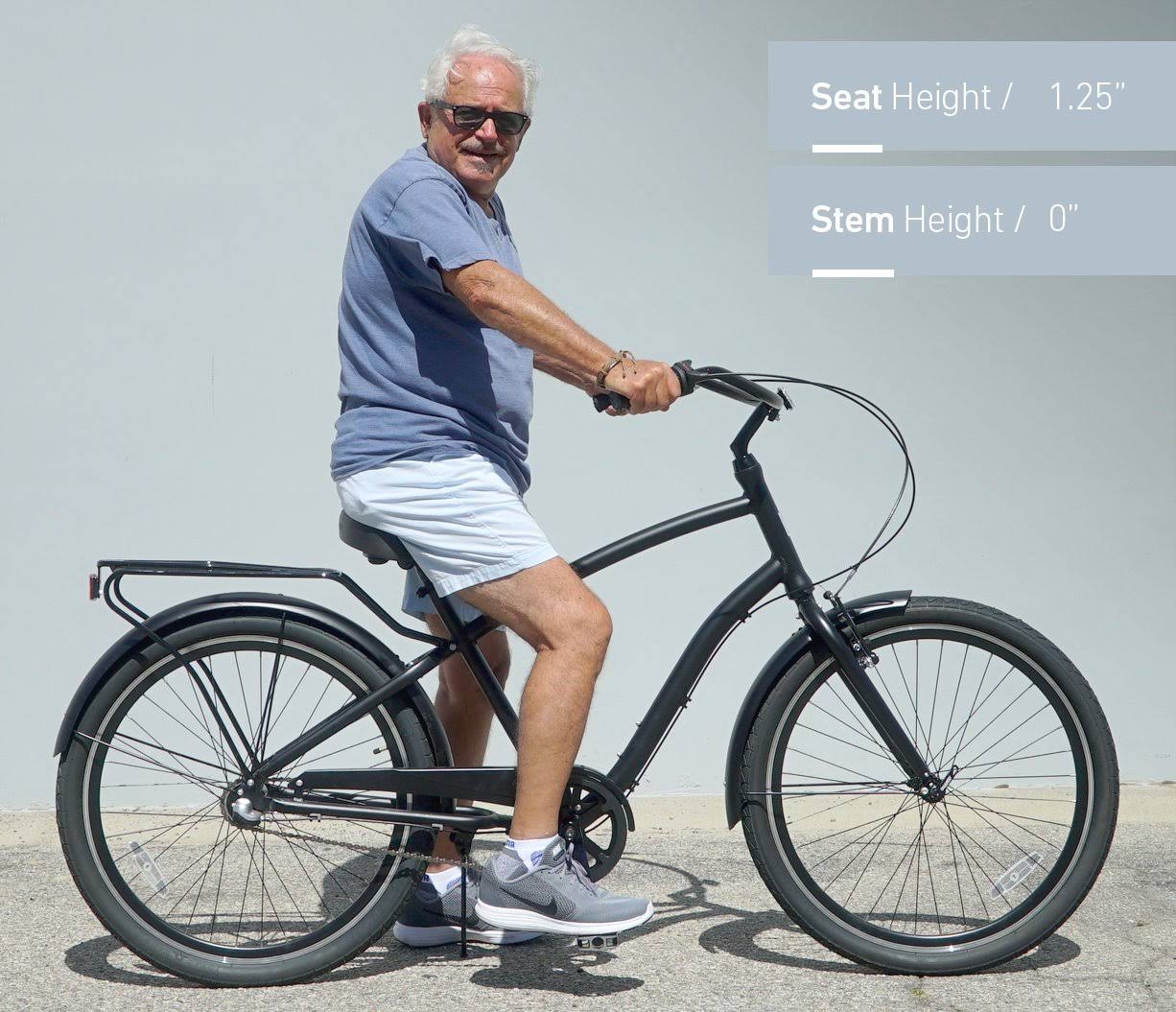 Sixthreezero EVRYjourney Men&s 26x22 3 Speed Steel Sport Hybrid Cruiser Bicycle