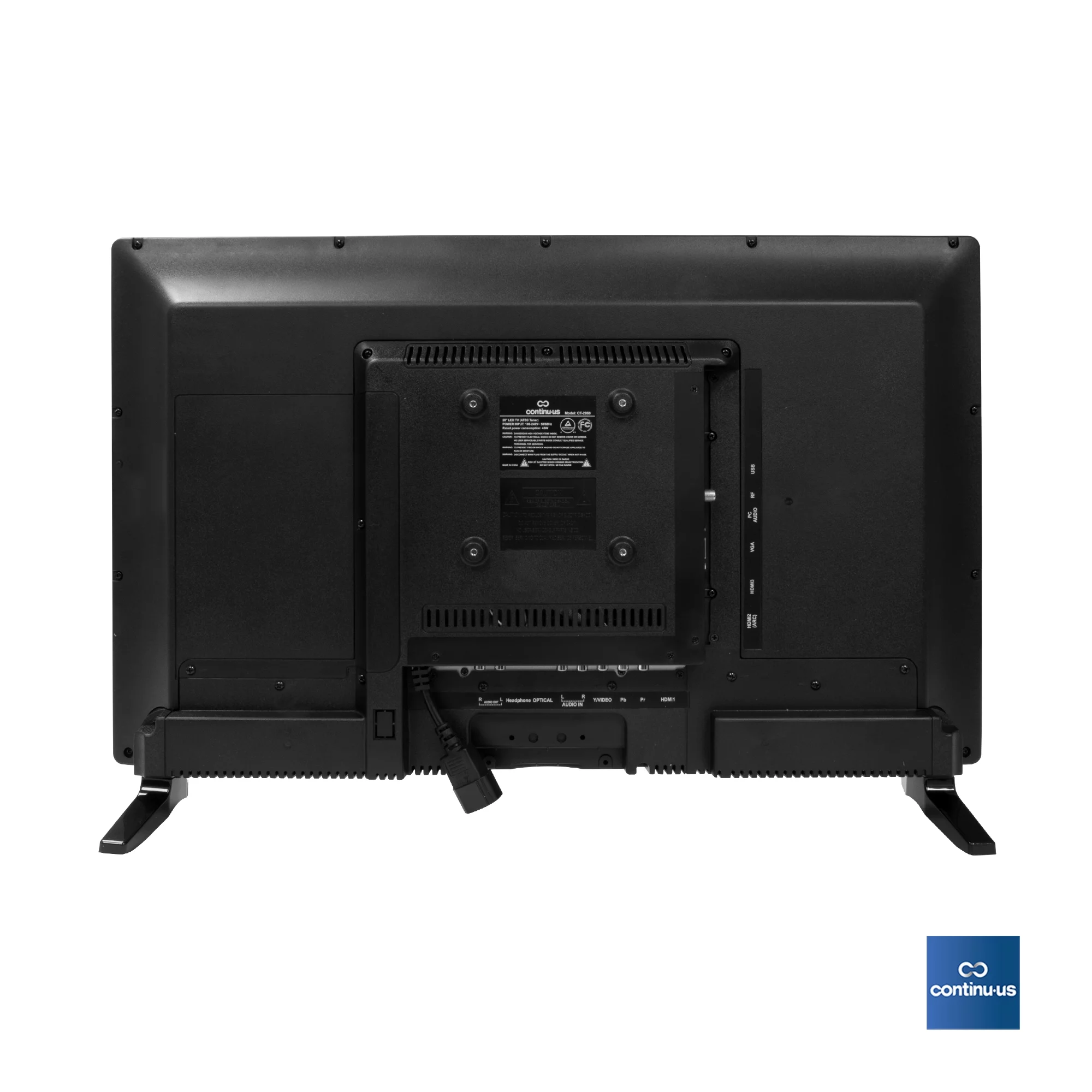 CONTINU.US 32” LED HDTV | CT-3270 HDTV 720p 60Hz LED, Television/Lightweight and Slim Design, HDMI/USB/VGA Inputs with Full Function Remote