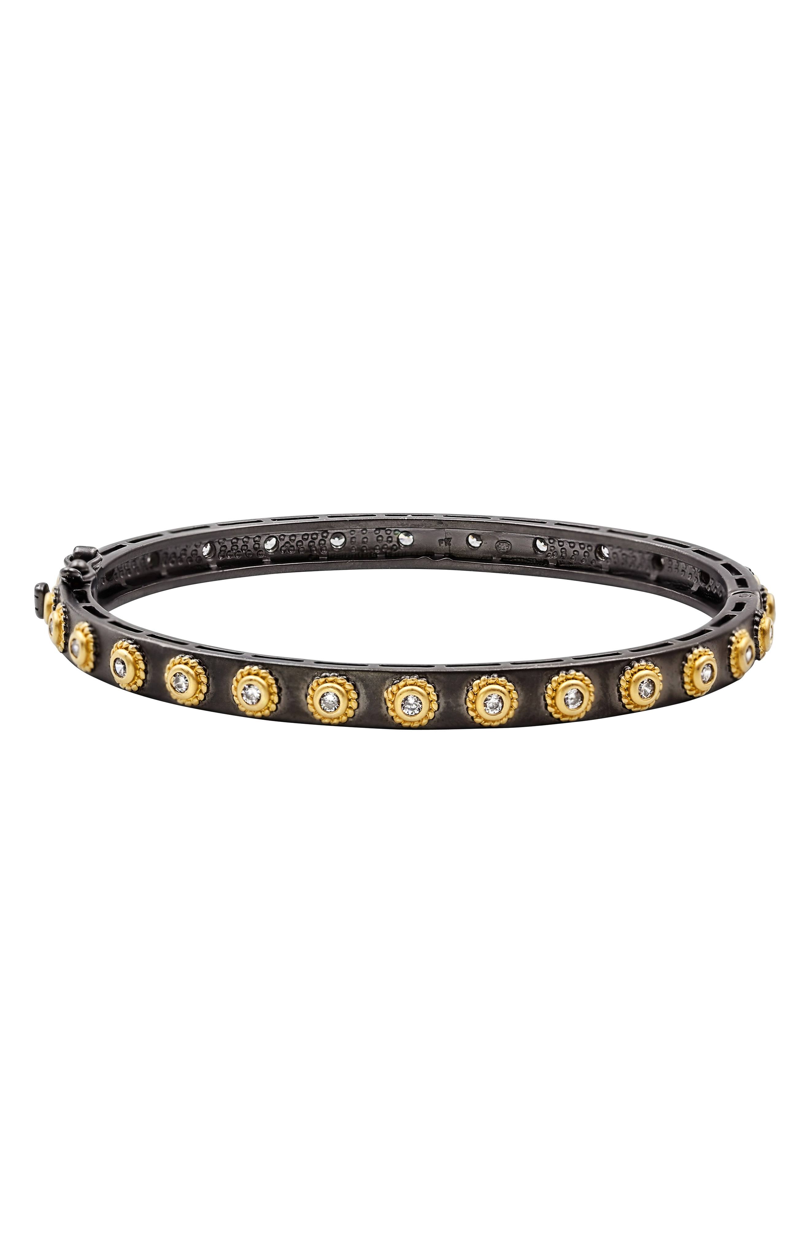 Freida Rothman - Signature Studded Eternity Hinge Bangle