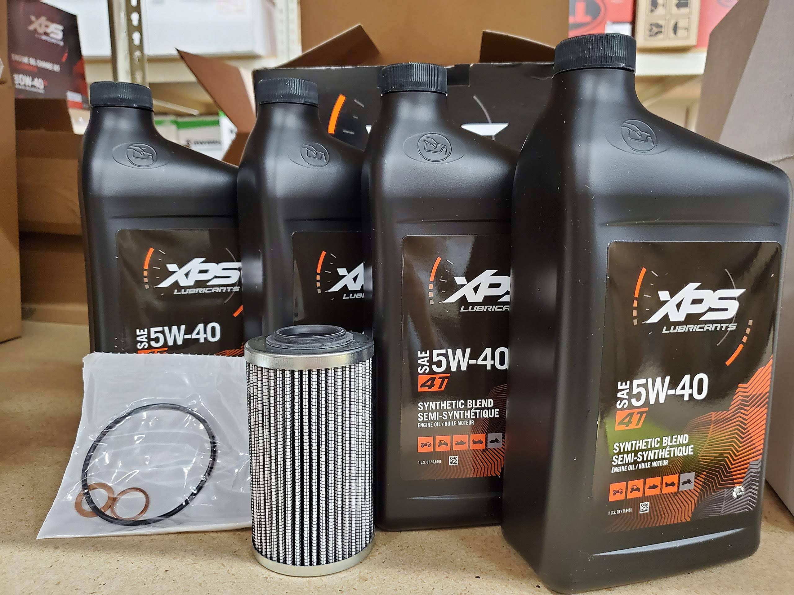Can-Am Spyder 4T 5W-40 Synthetic Blend Oil Change Kit for Rotax 991 (sm5) 779247