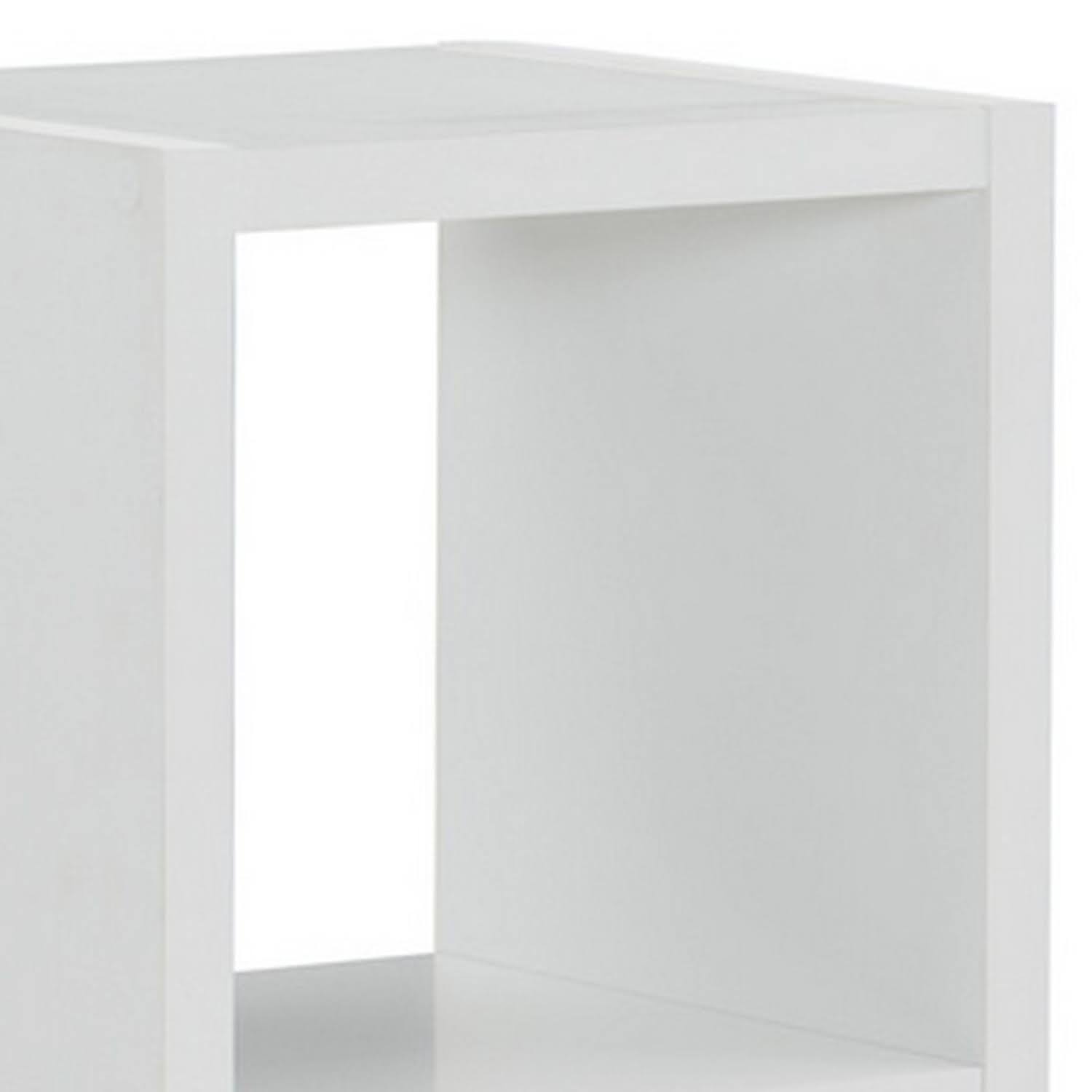 Benjara Transitional Style Wooden Versatile Storage Cabinet with 2 Cubbies, White