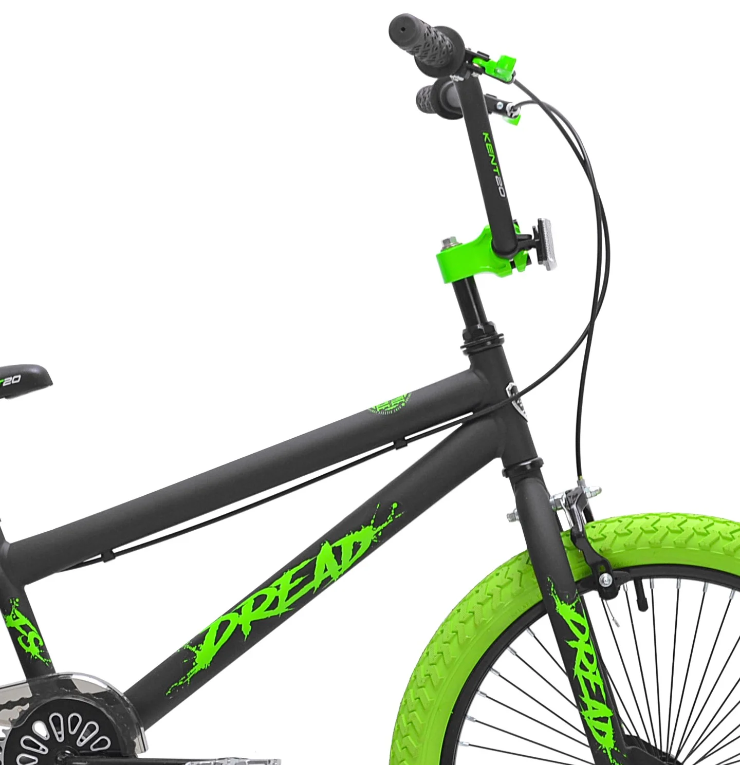 Kent 20 in. Dread BMX Boys Child Bike, Green and Black