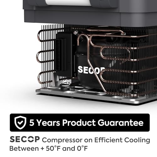 ICECO JP Series 12v Portable Freezer Fridge Cooler Compact Refrigerator, 0℉～50℉, DC 12/24 V, AC 110-240V, for CAR, Truck, Vehicle, Van, Outdoor, Camping, Picnic